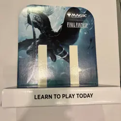 MTG Final Fantasy Sephiroth Learn To Play Promo Display Standee - Image 2