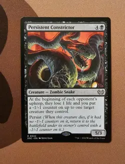 MTG Persistent Constrictor x1 NM from Commander: Duskmourn: House of Horror - Image 1