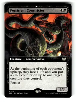 Persistent Constrictor (Extended Art) Commander: Duskmourn: House of Horror NM 1 - Image 1