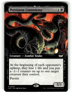 Persistent Constrictor (Extended Art) Commander: Duskmourn: House of Horror NM - Image 1
