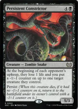 MTG Persistent Constrictor Normal NM Commander: Duskmourn: House of Horror Magic - Image 1
