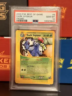 Pokemon 2003 Best of Game Promo Dark Ivysaur #6 PSA 10 Gem Mint - Image 1