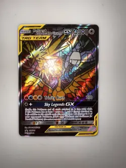 Pokemon TCG Holo Ultra Rare Moltres & Zapdos & Articuno SM159 Cosmic Eclipse NM - Image 1