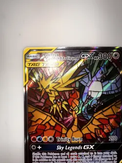 Pokemon TCG Holo Ultra Rare Moltres & Zapdos & Articuno SM159 Cosmic Eclipse NM - Image 2