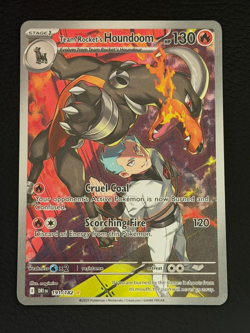 Pokemon TCG Team Rocket's Houndoom Illustration Rare Destined Rivals 191/182 - Image 1