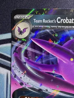 Team Rocket's Crobat ex - 122/182 - Destined Rivals Double Rare Holo Pokemon TCG - Image 3