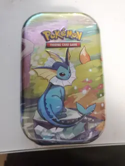 Prismatic Evolutions Mini Tin - Vaporeon Art - Sealed Brand NEW - Pokemon TCG - Image 1