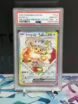 💎 PSA 10 EEVEE EX 174 Pokemon SVP EN-SV Black Star Promo PSA 10 Gem Mint SPC - Image 1