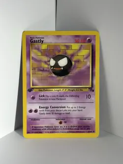 Gastly 33/62 1st Edition Fossil Set Uncommon 1999 English Pokemon Card WoTC - Image 1