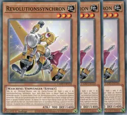 yugioh 3x Revolutionssynchron L5DD-DEY10 COMMON 1AUFLAGE DEUTSCH - Image 1