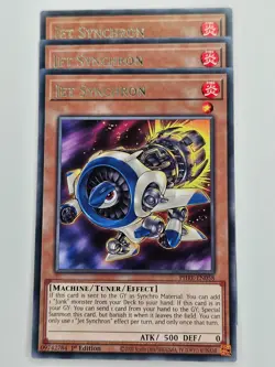 Yu Gi Oh - 3x PHRE-EN058 Jet Synchron - Rare - Image 1