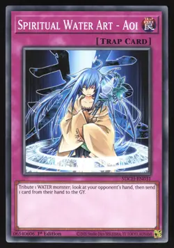 Spiritual Water Art - Aoi - SDCH-EN031 - Common - 1st Edition Yugioh - Image 1