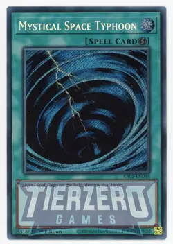 Yugioh RA02-EN048 - Mystical Space Typhoon - Secret Rare - Image 1