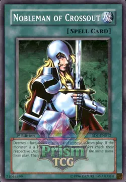 1st Ed Nobleman of Crossout SD1-EN012 Yugioh - Image 1
