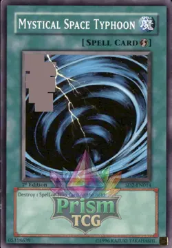 1st Ed Mystical Space Typhoon SD2-EN014 Yugioh - Image 1