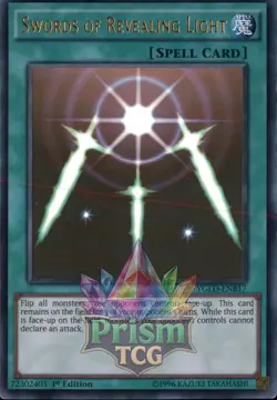 1st ed Swords of Revealing Light ultra rare YGLD-ENB17 Yugioh - Image 1