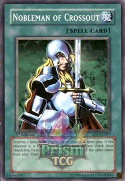 1st Ed Nobleman of Crossout SD3-EN017 Yugioh - Image 1