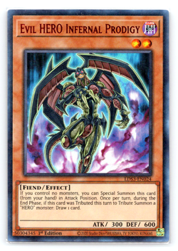 Evil HERO Infernal Prodigy - RED LDS3-EN024 - Ultra Rare - 1st Edition - Yugioh - Image 1