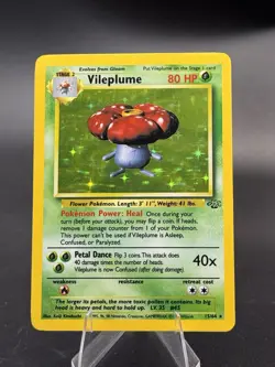 Vileplume - 15/64 - Jungle Unlimited 1999 - WOTC - Holo Rare - LP - Pokemon TCG - Image 1