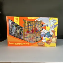 Pokemon Reshiram & Charizard GX Tag Team Premium Collection Box New Sealed - Image 1