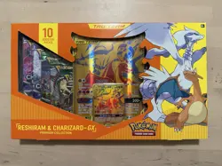 Pokemon Reshiram & Charizard gx Tag Team Premium Collection Box NEW SEALED - Image 1