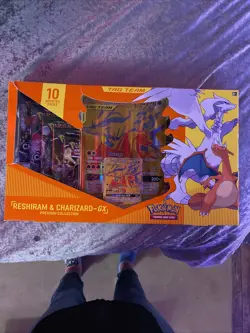 Pokemon Reshiram & Charizard GX Tag Team Premium Collection Box New Sealed - Image 1