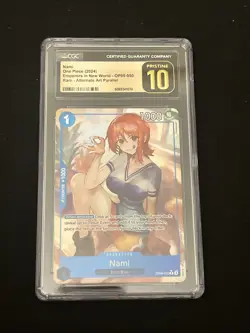 NAMI ENG CGC 10 2024 ONE PIECE OP09-EMPERORS IN THE NEW WORLD ALT ART #050 - Image 2
