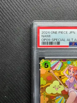 PSA 10 Nami SR-SPC OP08-106 Emperors in the New World ONE PIECE Card Japanese - Image 3