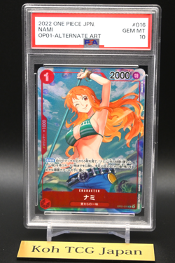 PSA 10 Nami Alt Art OP01-016 R Rare ROMANCE DAWN Japanese ONE PIECE Card Game - Image 4