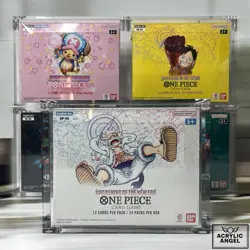 One Piece Booster Box Acrylic Case With Magnetic Lid - Image 1