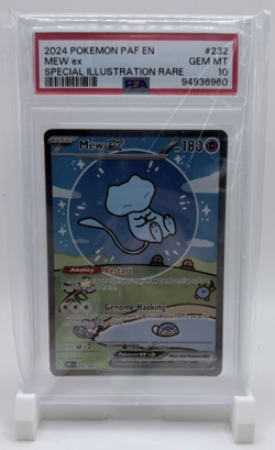 Mew Ex 232/091 Paldean Fates SIR PSA 10 GEM MINT Pokemon Card "Bubble Mew" - Image 1