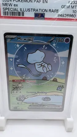 Mew Ex 232/091 Paldean Fates SIR PSA 10 GEM MINT Pokemon Card "Bubble Mew" - Image 3