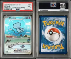 PSA 9 MEW EX 232/091 PALDEAN FATES POKEMON CARD BUBBLE MEW - Image 3
