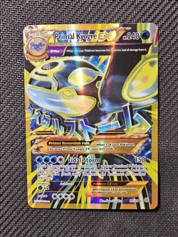 Pokemon Primal Kyogre-EX TCG Full Art Ultra Rare Card Ancient Origins 96/98 Holo - Image 1