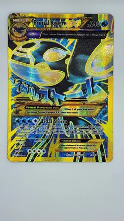 Pokemon Primal Kyogre-EX TCG Full Art Ultra Rare Card Ancient Origins 96/98 Holo - Image 1