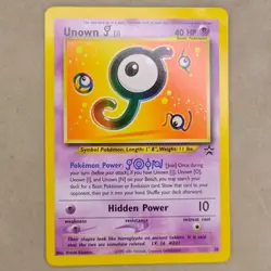 Pokemon Unown J 38/53 Black Star Promo Rare Card WOTC LP Lightly Played - Image 1