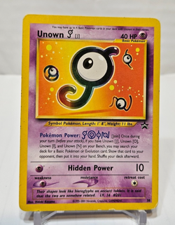Unown J 38 Black Star WOTC Promo Pokemon 494 - Image 1