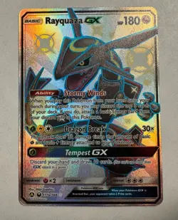 Rayquaza GX 177a/168 Hidden Fates Shiny Full Art Promo Pokemon Card NM/ M - Image 2