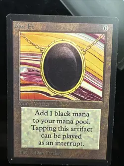 1993 vintage MAGIC THE GATHERING Mox Jet collectors edition CARD mtg - Image 2