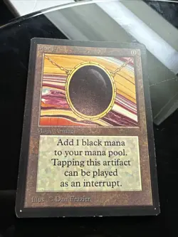 1993 vintage MAGIC THE GATHERING Mox Jet collectors edition CARD mtg - Image 4