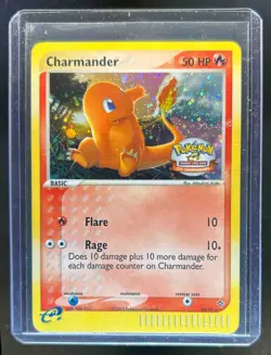 2003 Pokemon EX Dragon Charmander City Championships Stamp Holo #98/97 - Image 1