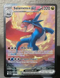 Pokemon TCG Salamence EX 187/159 Sir SV09 Journey Together NM Condition - Image 1