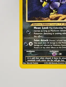 Pokemon Card Murkrow 2000 Neo Genesis Set 24/111 Regular NM Condition Vintage - Image 4