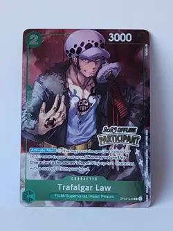 Trafalgar Law Offline Regional 2023 Participant OP02-035 One Piece Card Eng - Image 1