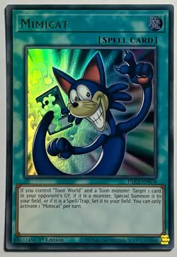 Mimicat DLCS-EN078 (NM) Ultra Rare 1st Edition Yu-Gi-Oh! TCG Card - Image 1