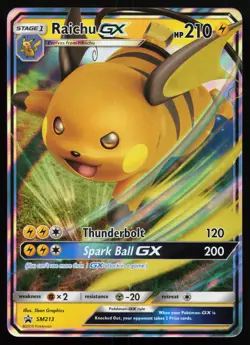Raichu GX SM213 Promo SM Promos Pokemon Card - Image 1