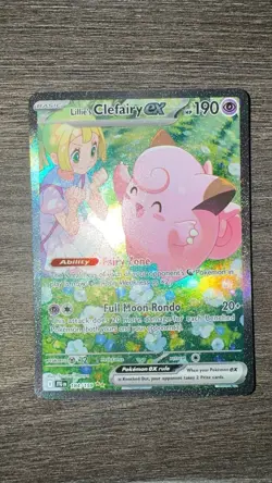 Pokemon TCG Lillie's Clefairy EX Journey Together Sir Card 184/159 NM Condition - Image 1