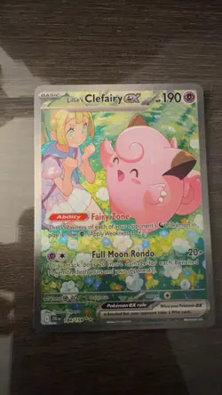 Pokemon TCG Lillie's Clefairy EX Journey Together Sir Card 184/159 NM Condition - Image 3