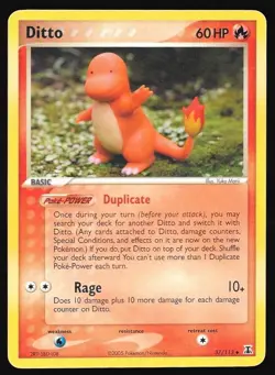 Ditto 37/113 Charmander Delta Species 2005 Pokemon Card Vintage 37/113 - Image 1