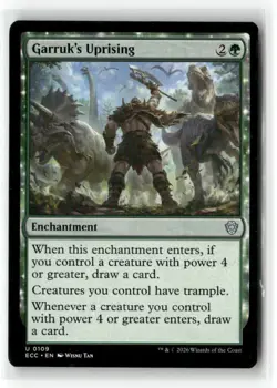 Garruk’s Uprising Commander: Lorwyn Eclipsed NM Regular Magic MTG - Image 1